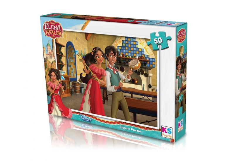 Disney Prenses Elena Lisanslı Kutulu Puzzle/Yapboz 50 Parça