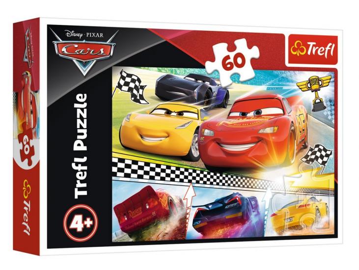 Cars 3 Efsanevi Yarış (CARS 3, LEGENDARY RACE) Kutulu Puzzle/Yapboz 60 Parça (Şimşek Mc Queen)