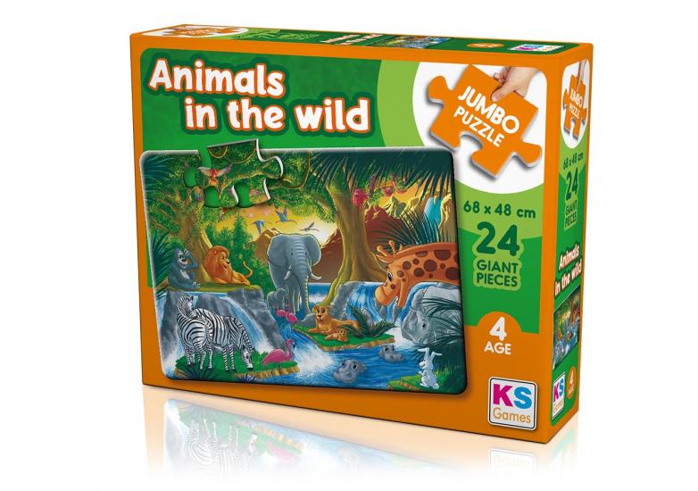 Sevimli Orman Hayvanları Jumbo Puzzle/Yapboz 24 parça (4+ yaş)