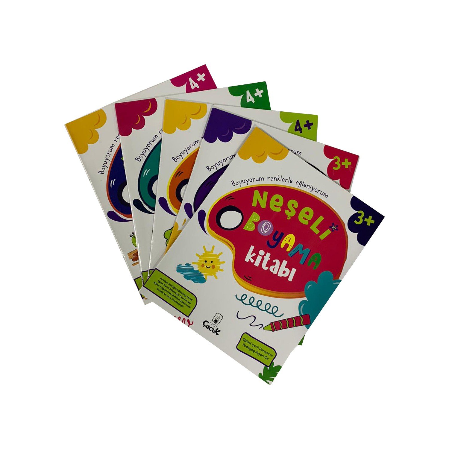Floki Çocuk 3-4 Yaş Eğitici Eğlenceli Boyama Kitabı Seti 5 Kitap