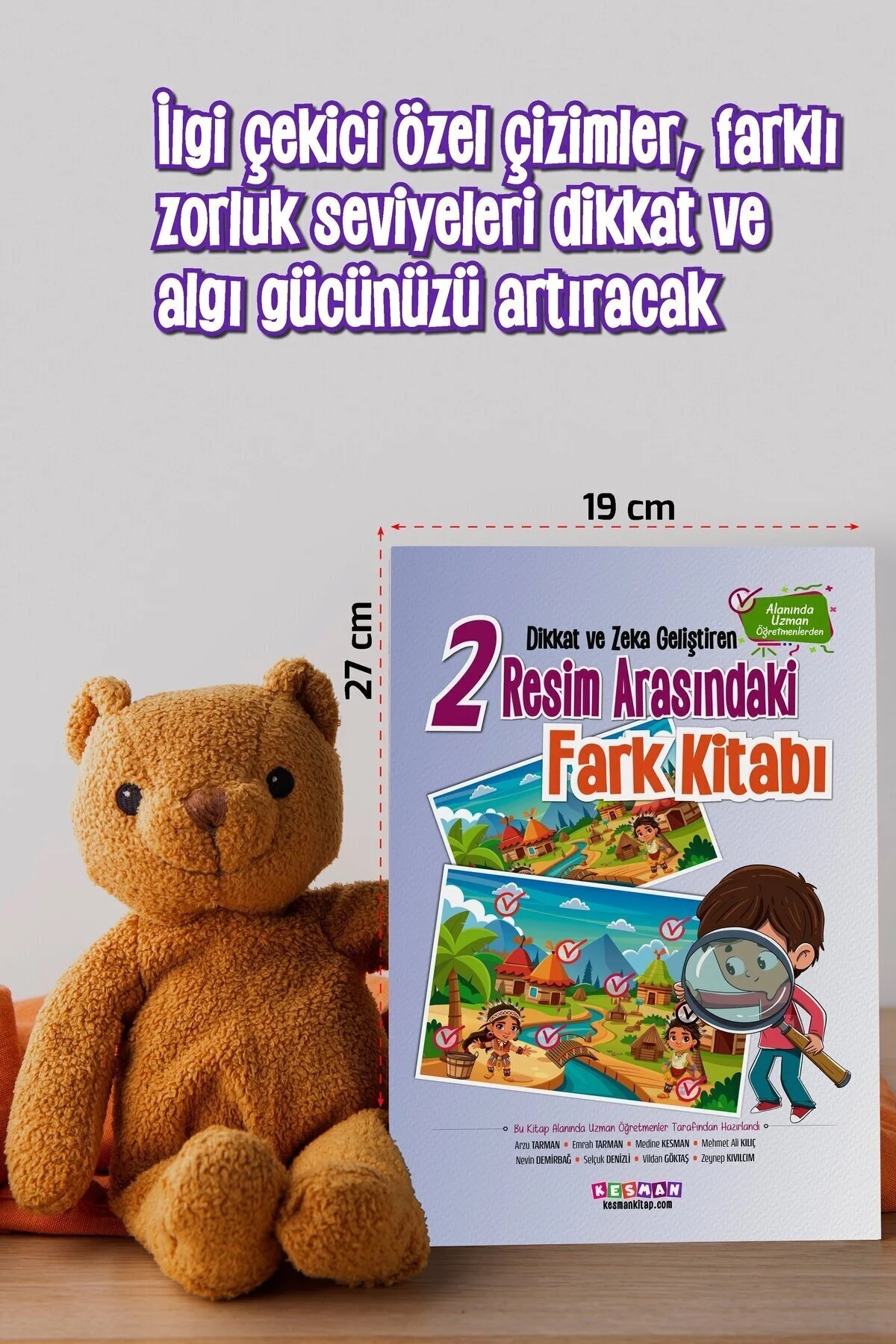 Dikkat ve Zeka Geliştiren İki Resim Arasındaki Fark Kitabı