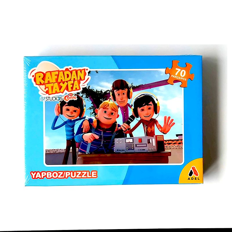 Adeland Trt Çocuk Rafadan Tayfa Kutulu Eğitici Puzzle/Yapboz 70’parça