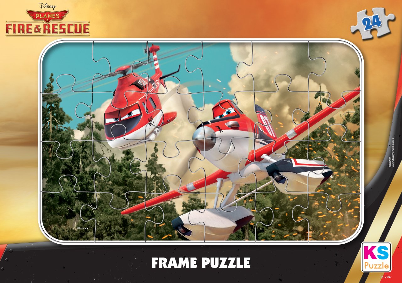 Disney Planes Dusty (Uçaklar) 24 Parça Frame Puzzle/Yapboz
