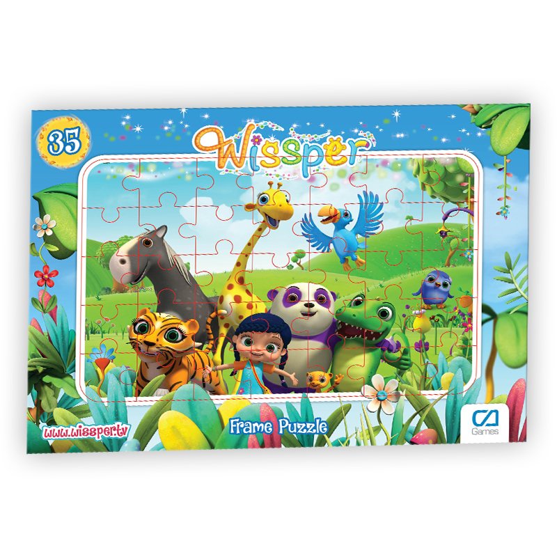 Wissper Frame Puzzle/Yapboz 35 Parça Mavi Tema