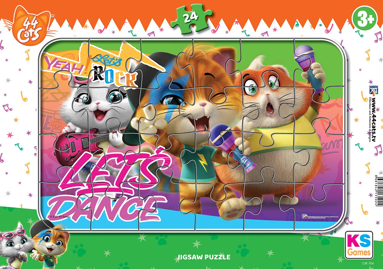 Bafi Kediler (44 Kedi/44 Cat-Buffy Kediler) Puzzle/Yapboz 24 Parça