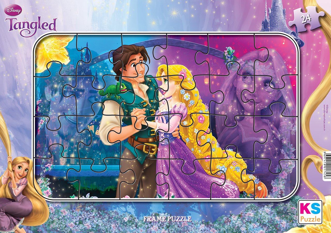 Tangled (Rapunzel) Puzzle/Yapboz 24 Parça