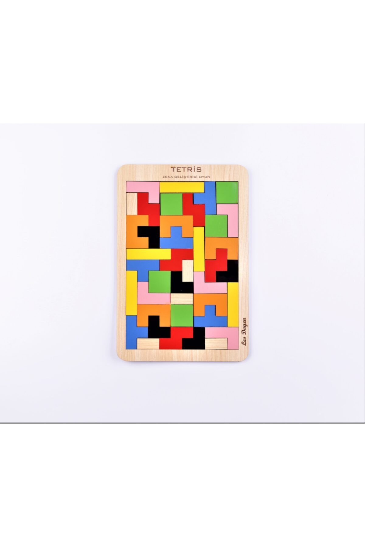Eğlenceli Zeka Geliştirici Ahşap Tetris