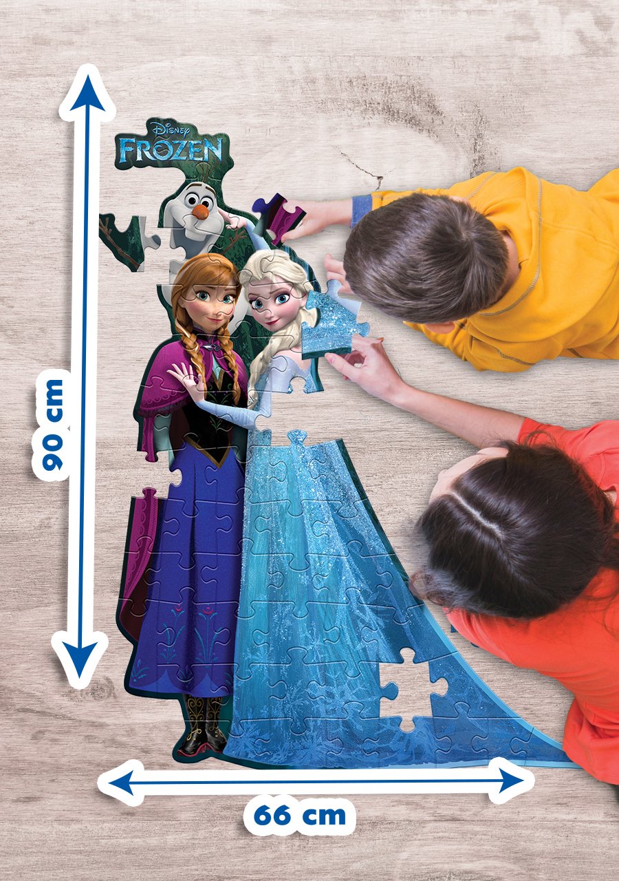 Disney Frozen Elsa ve Anna XL Dev Yer Puzzle/Yapboz (52 Parça)