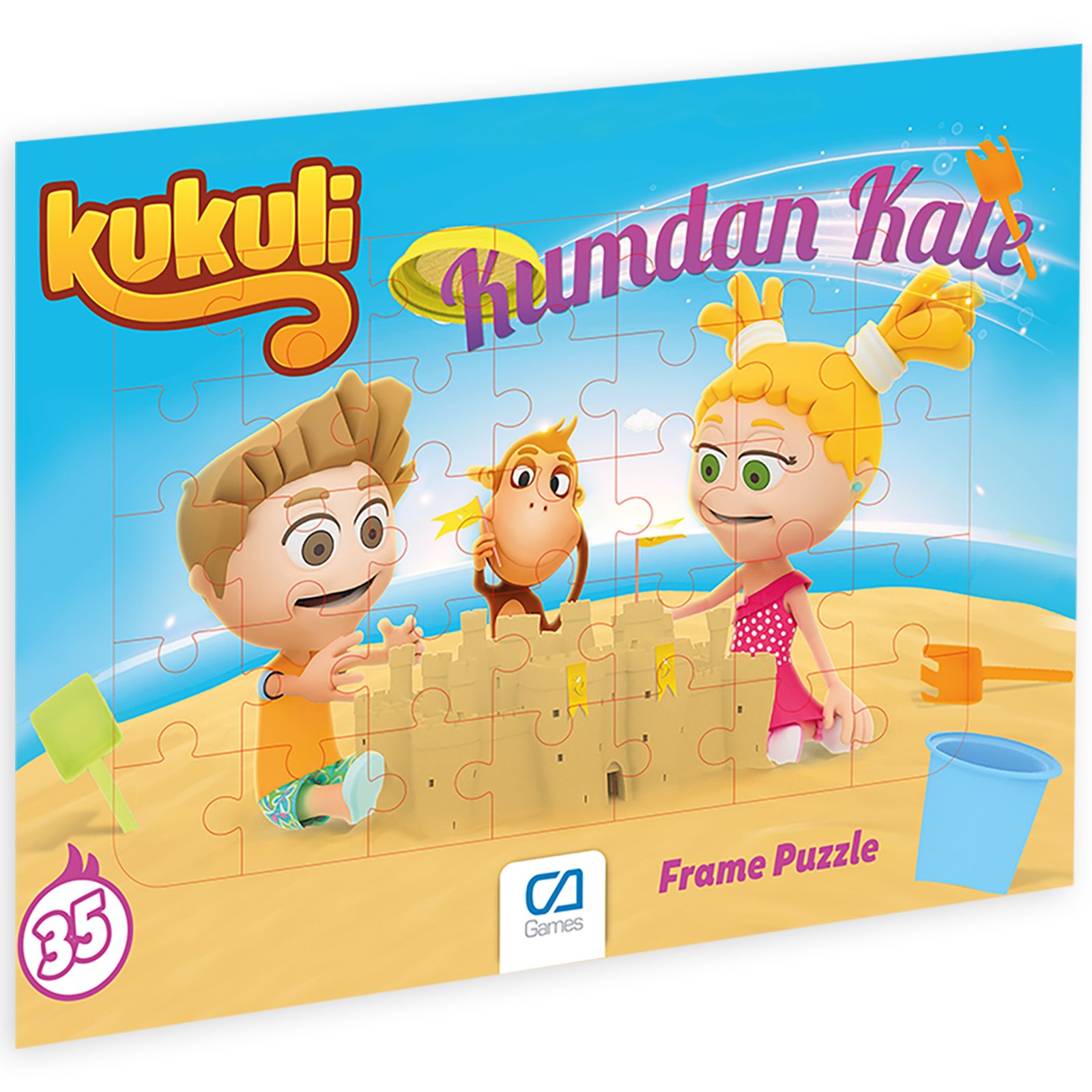 Kukuli Kumdan Kale Frame Puzzle/yapboz (35 Parça)