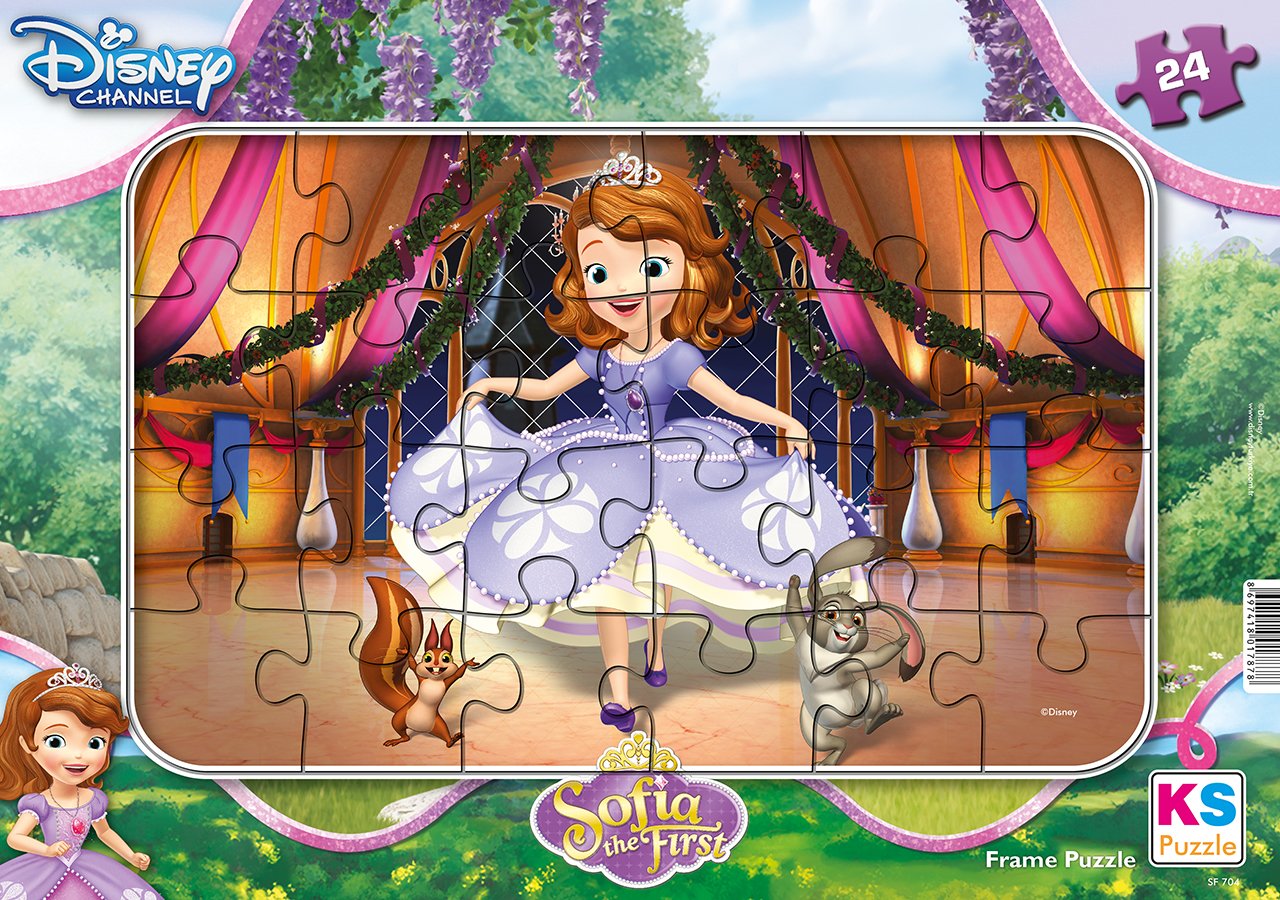 Disney Sofia (Sofia the First) Lisanslı Frame Puzzle/Yapboz 24’parça