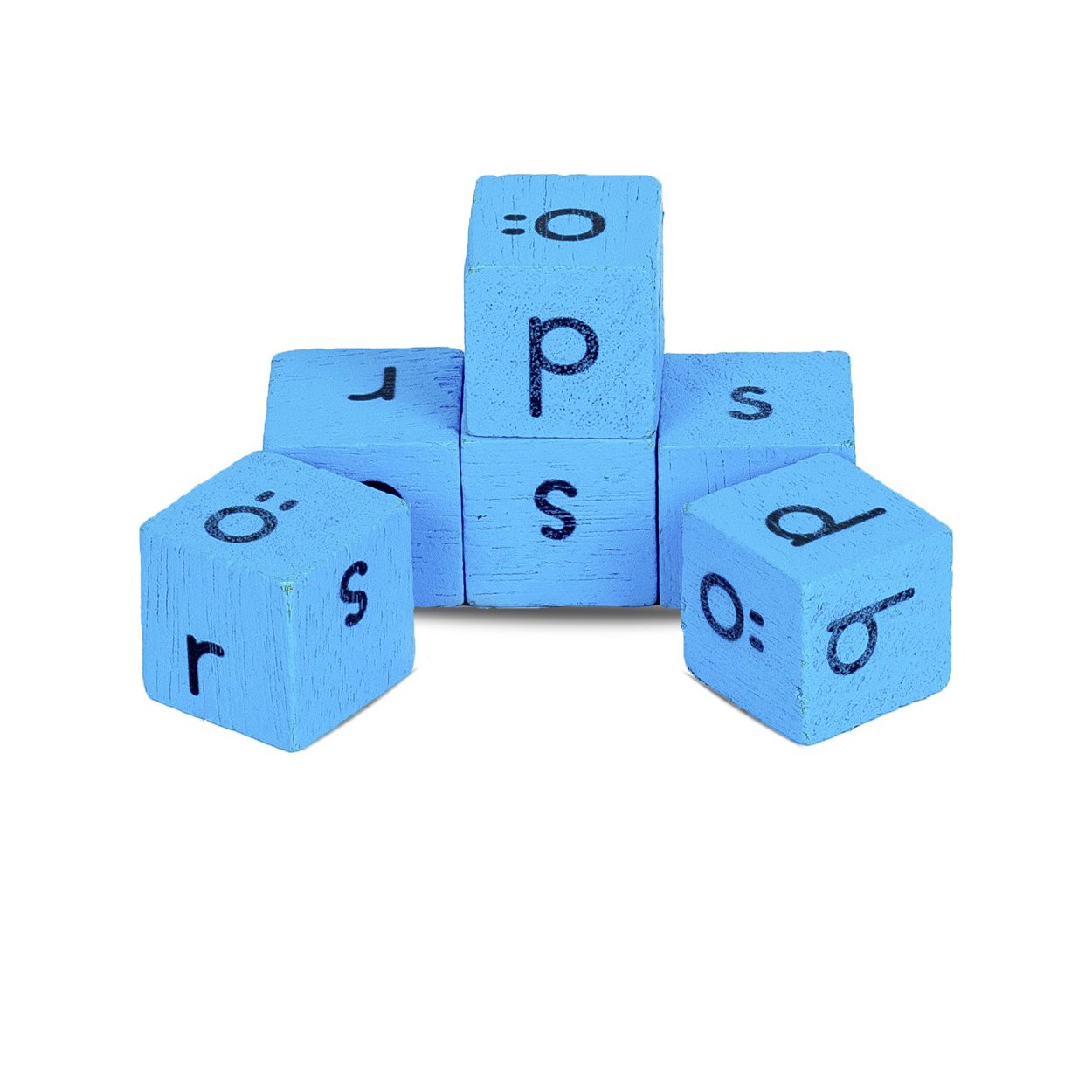 Eğitici Eğlenceli Renkli Ahşap Akıllı Okuma Küpleri