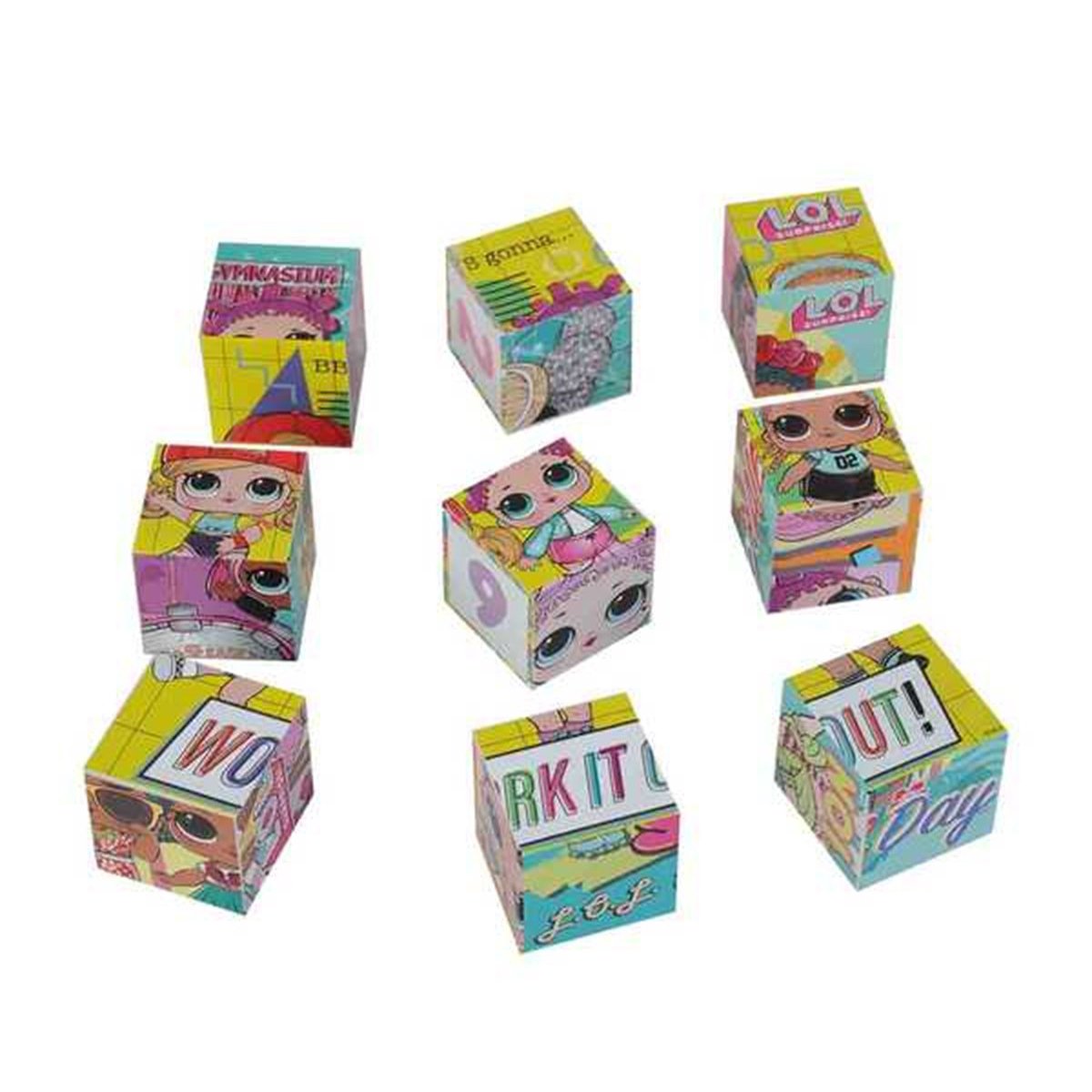 L.O.L (LOL Bebekler) Eğitici Küp Puzzle/Yapboz