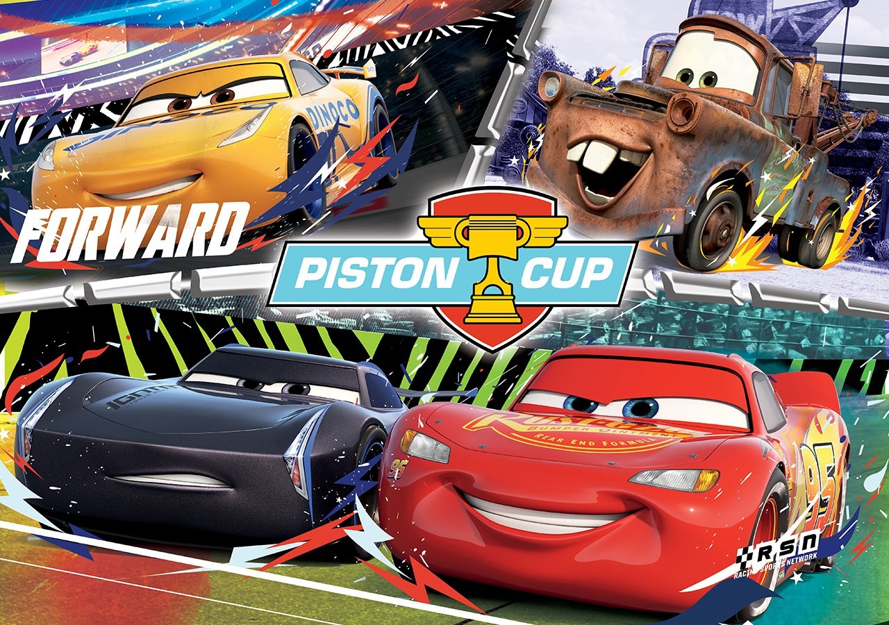 Disney Cars (Arabalar Şimşek Mcqueen) Kutulu Puzzle/Yapboz 100 Parça