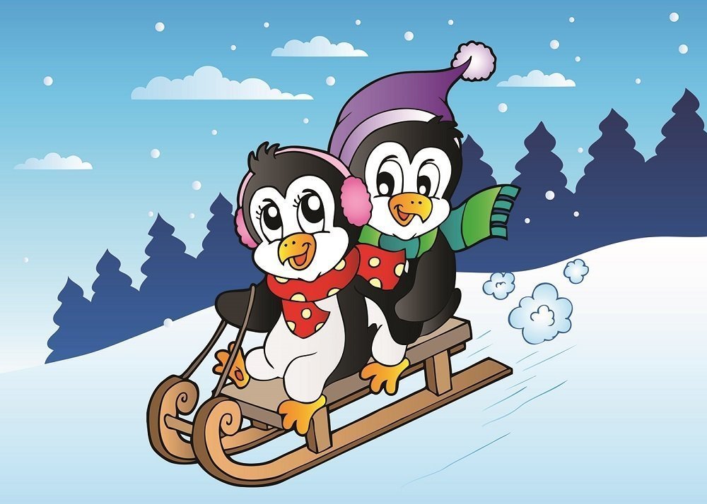 Neşeli Penguenler Kutulu Puzzle/Yapboz 12+24 Parça