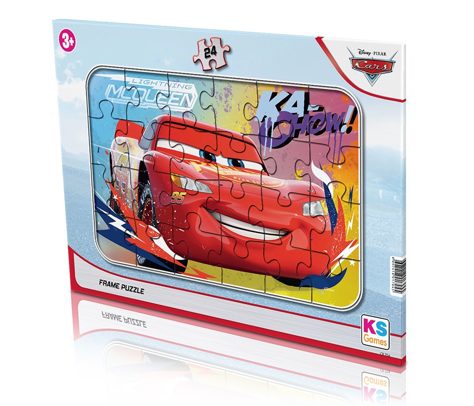 Disney Cars (Arabalar) Lisanslı Frame Puzzle/Yapboz 24 parça