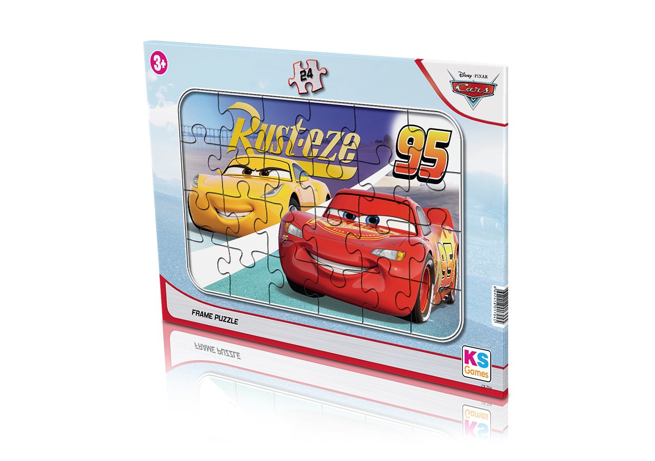 Disney Cars (Arabalar) Lisanslı Frame Puzzle/Yapboz 24 parça