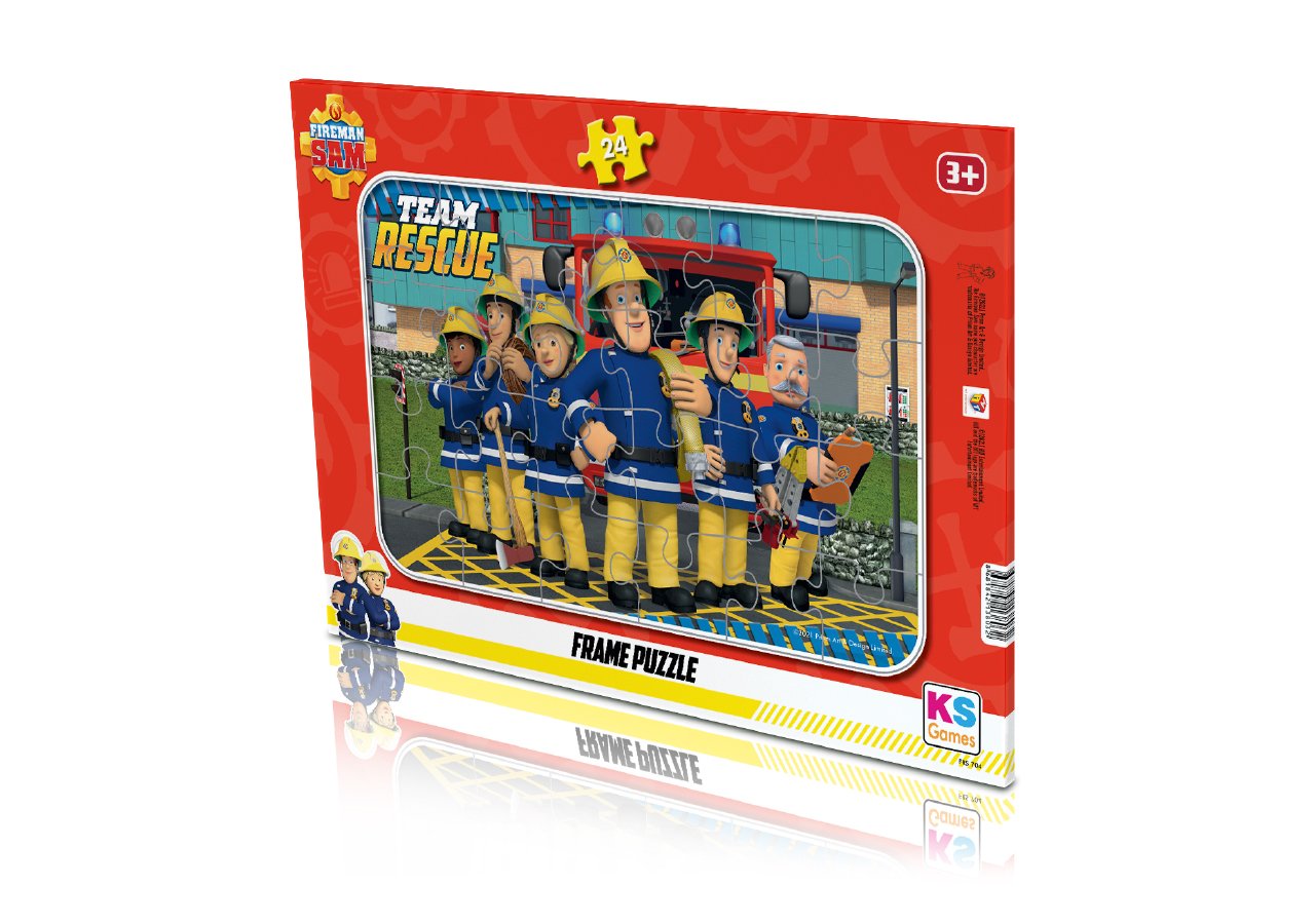 İtfaiyeci Sam (Fireman Sam Lisanslı Frame Puzzle/Yapboz 24 parça