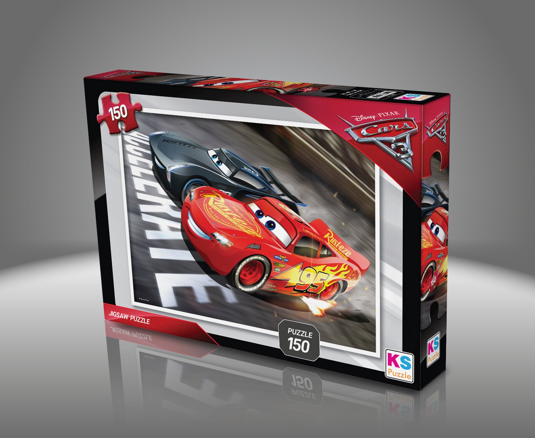 Disney Cars (Arabalar Şimşek Mcqueen) Kutulu 150 Parça Puzzle/Yapboz