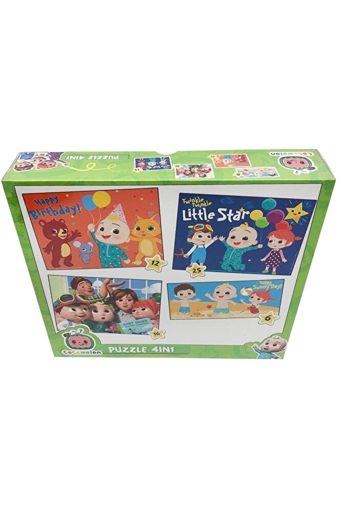 Cocomelon Kutulu Lisanlı 4 lü Puzzle/Yapboz