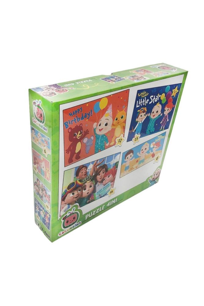 Cocomelon Kutulu Lisanlı 4 lü Puzzle/Yapboz