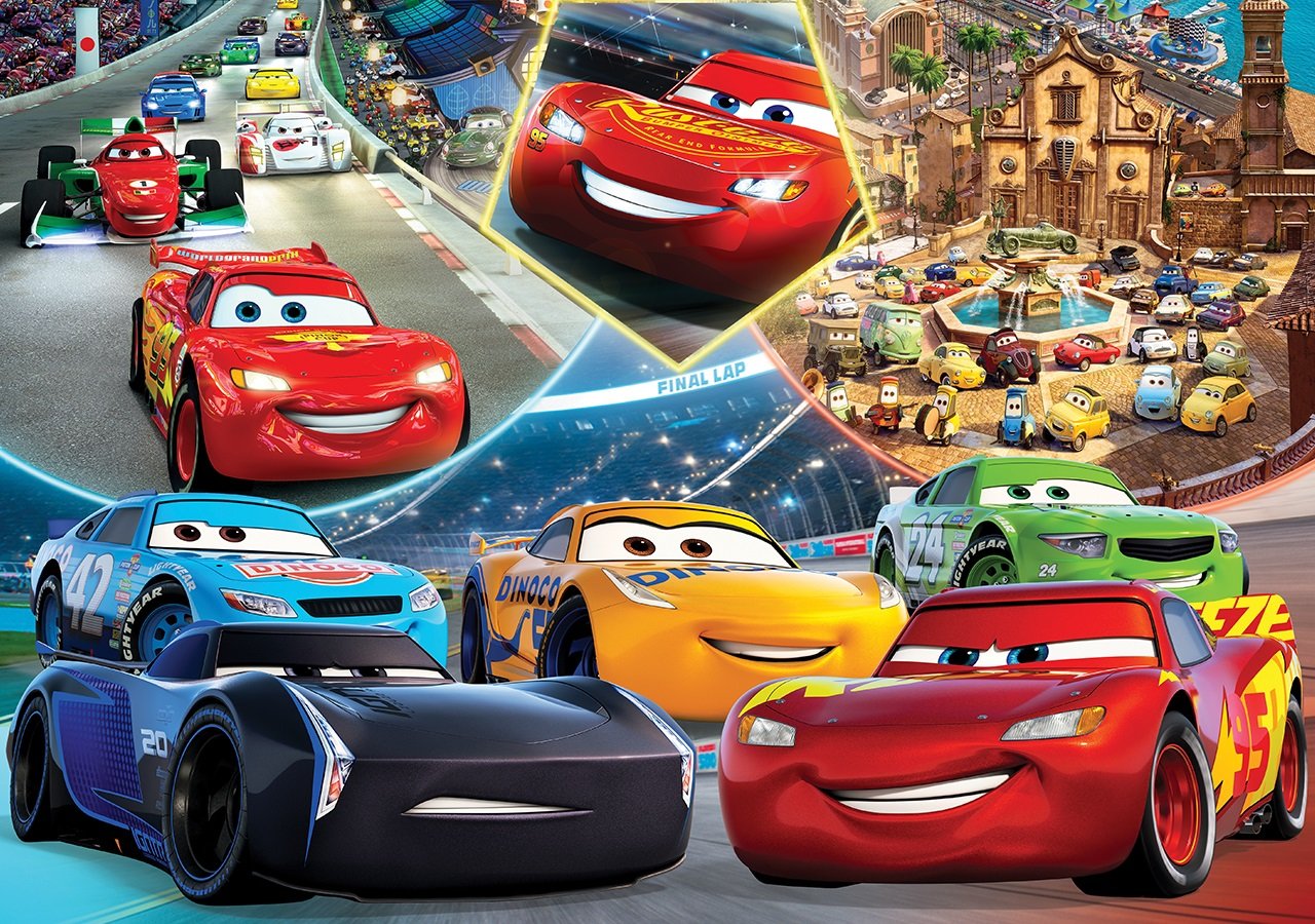 Disney%20Cars%20(Arabalar%20Şimşek%20Mcqueen)%20Kutulu%20Puzzle/Yapboz%20200%20Parça