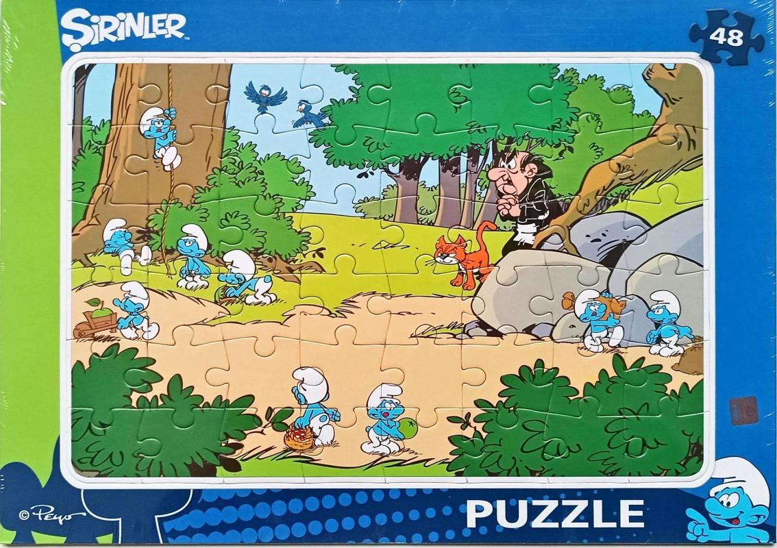 Şirinler Lisanslı Frame Puzzle/Yapboz 48 Parça