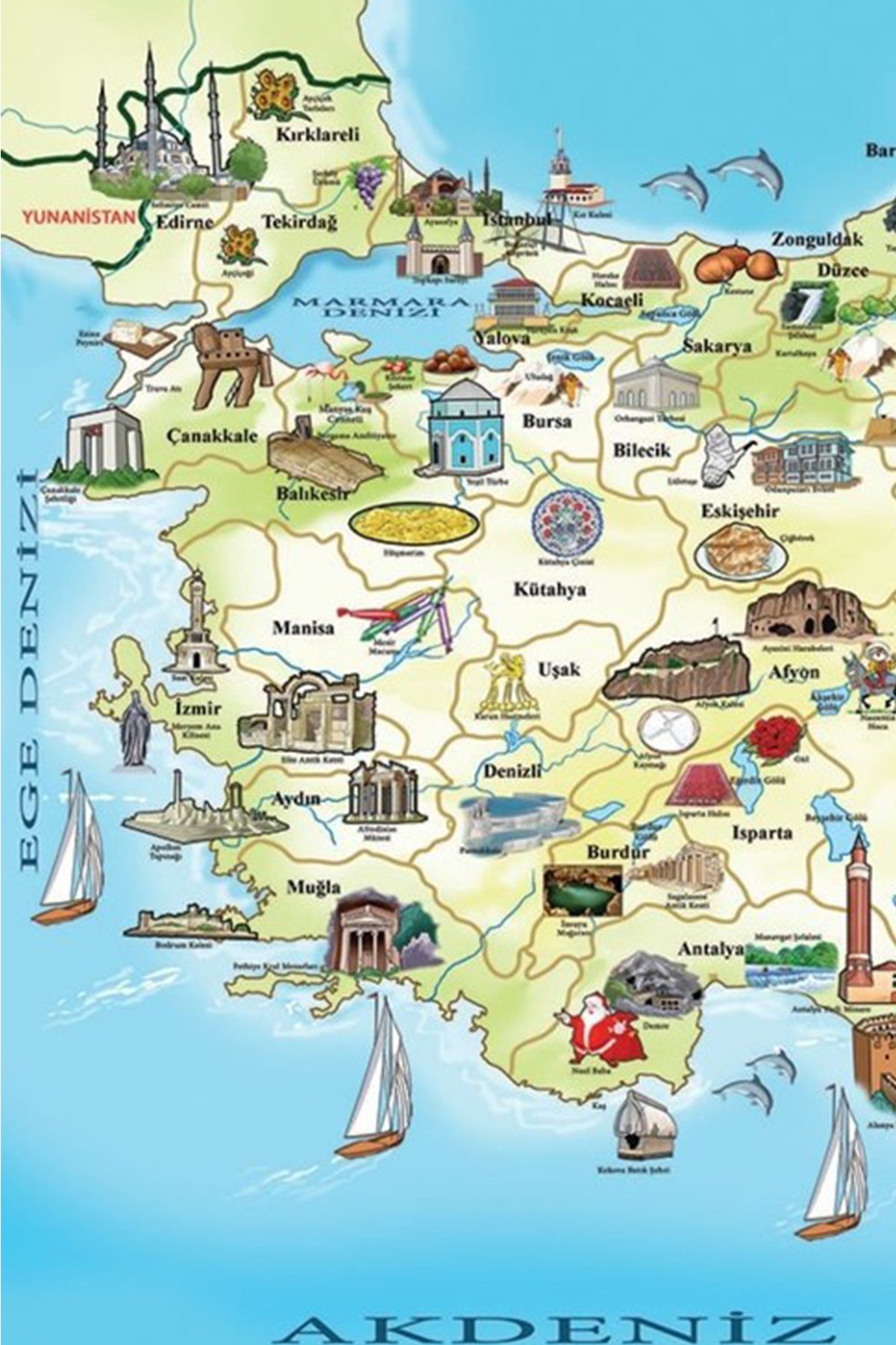 Türkiye Kültür Haritası Eğitici Puzzle/Yapboz 100 Parça
