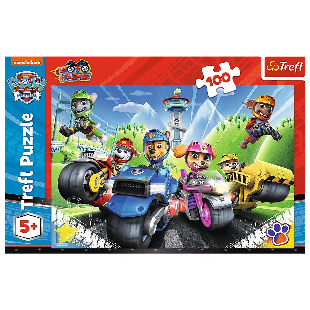 Trefl%20Paw%20Patrol%20Motosikletlerde%20100%20parça%20Puzzle/Yapboz