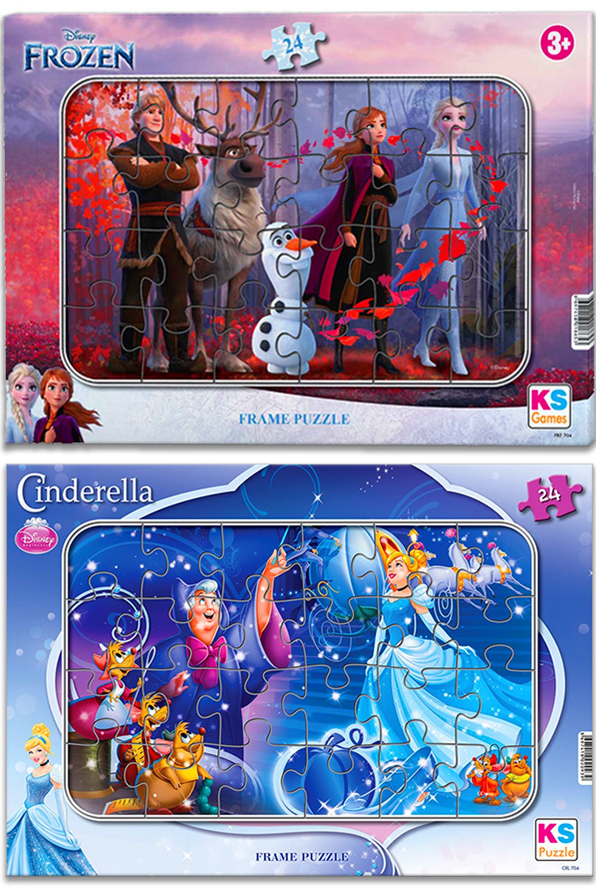 Ks%20Games%20Frozen%20Elsa%20ve%20Sindirella%2024%20parça%20Puzzle/Yapboz%20Seti