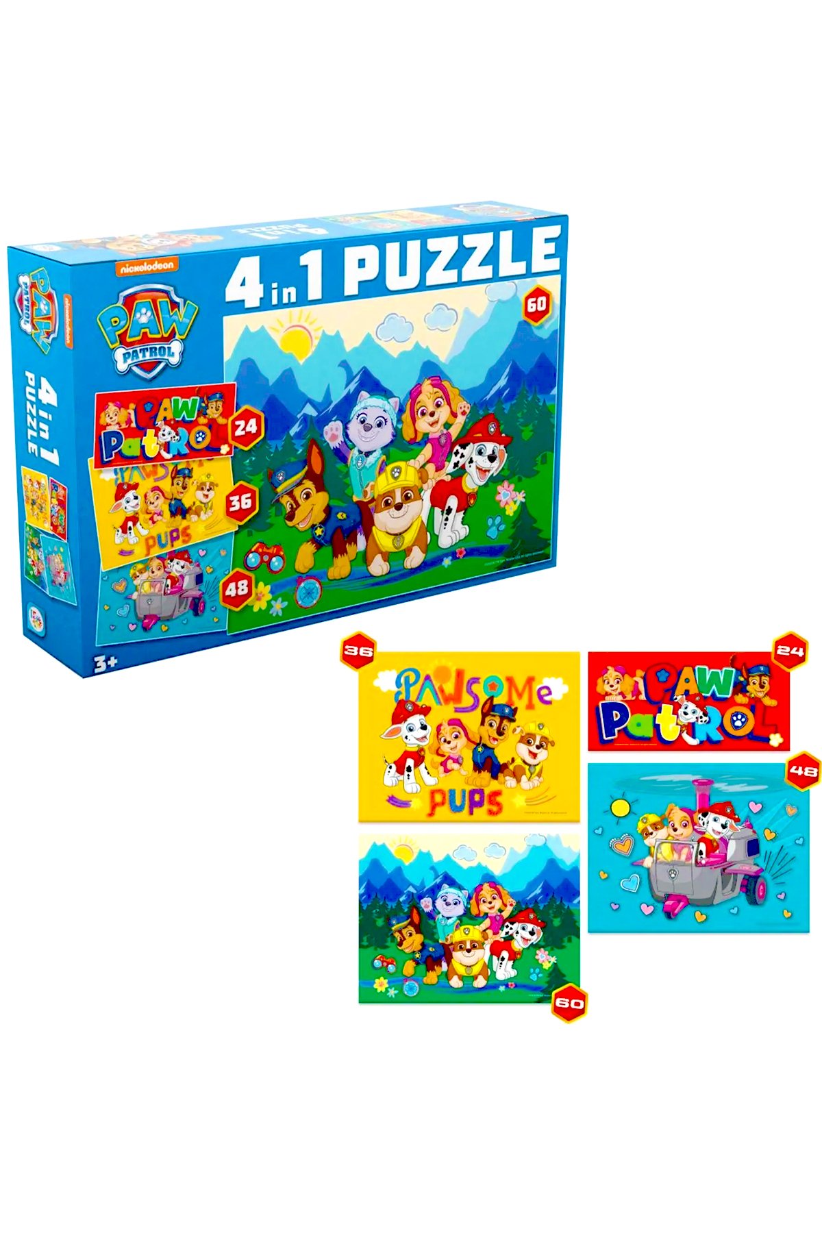 Laço%20Kids%20Paw%20Patrol%20(Pati%20Devriyesi)%204’lü%20Puzzle/Yapboz%20Set