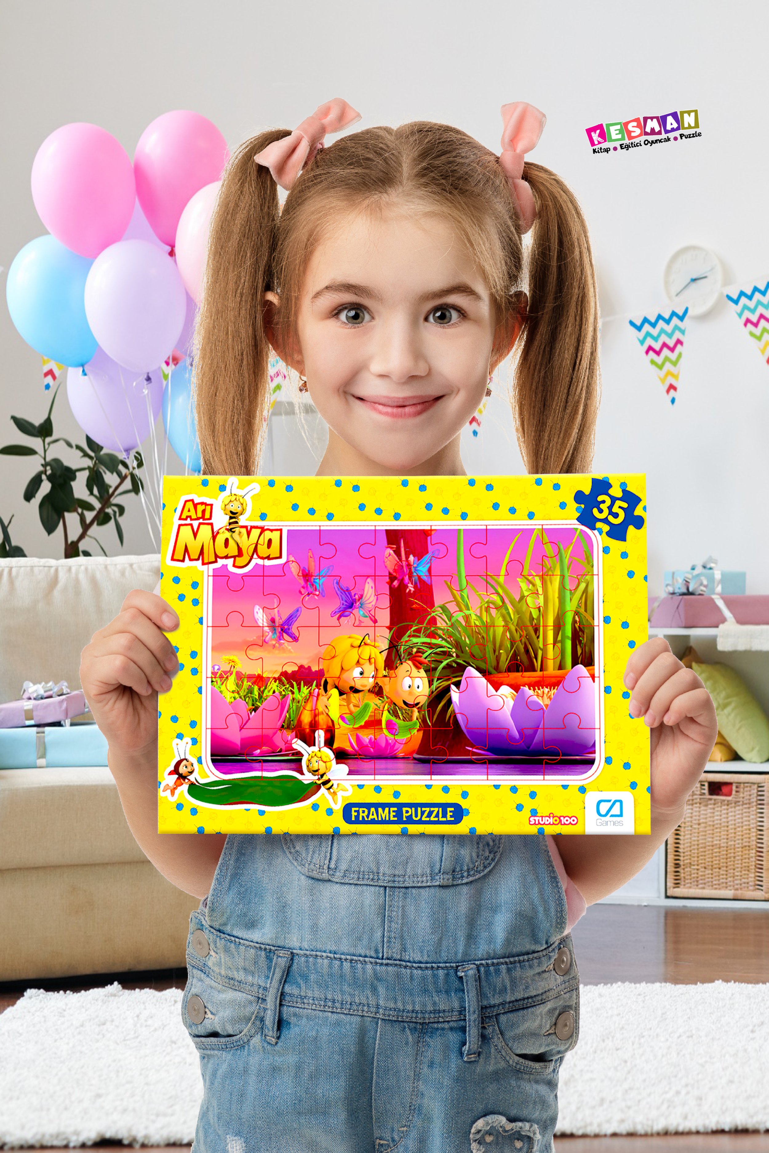 Süper Çizgi Film Kahramanları 6 Adet Puzzle/Yapboz Set