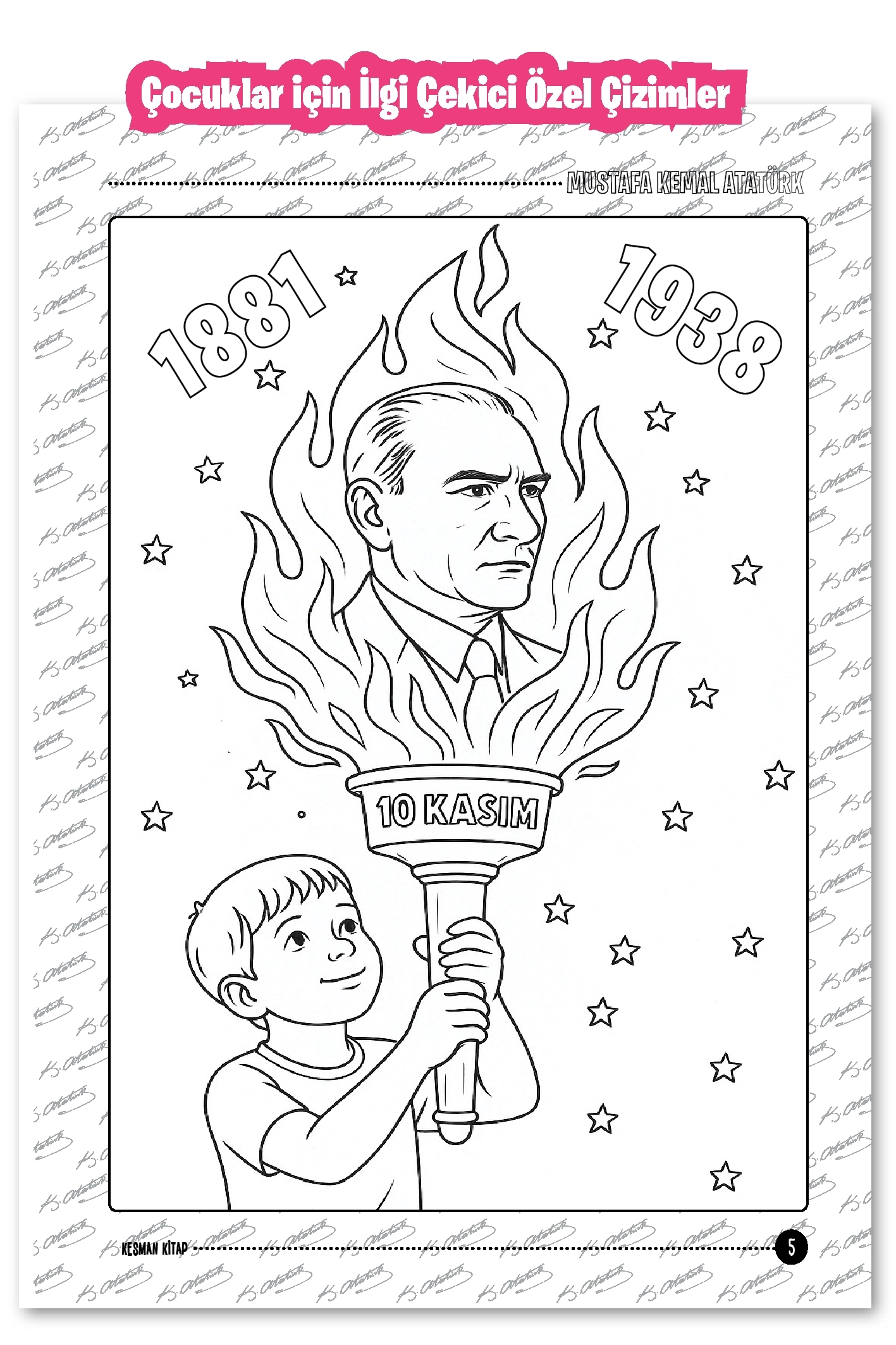Türkiye Güzellikleri Boyama + Atatürk Boyama Kitabı Seti (Boyama Kalemi Hediyeli)