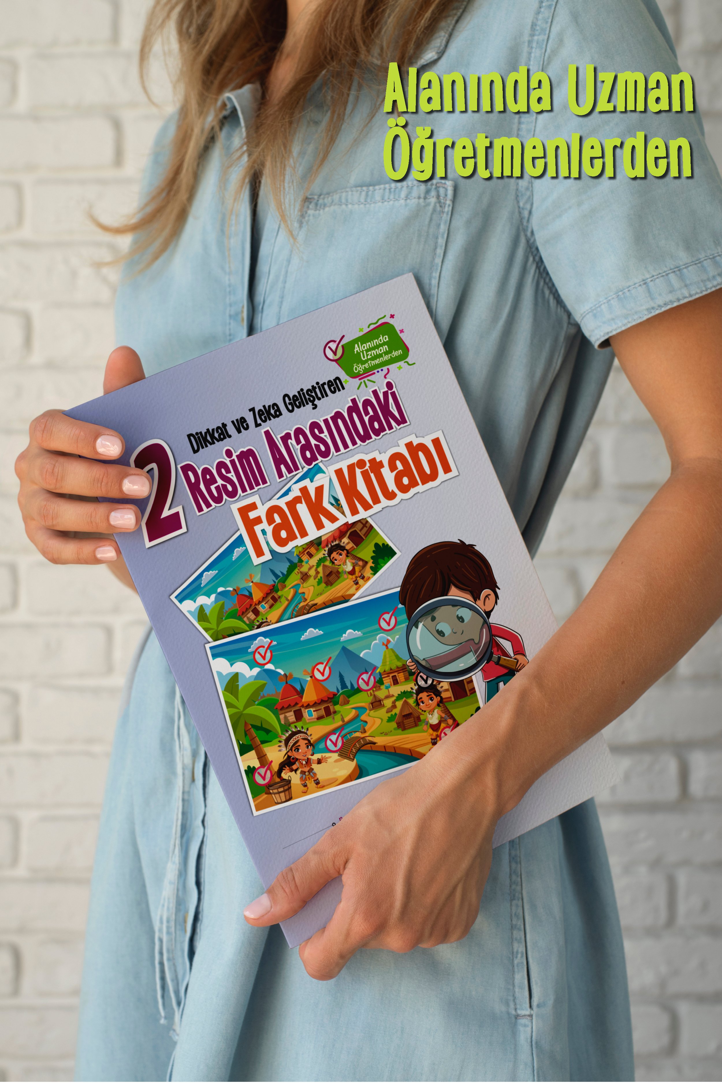 Dikkat ve Zeka Geliştiren İki Resim Arasındaki Fark Kitabı