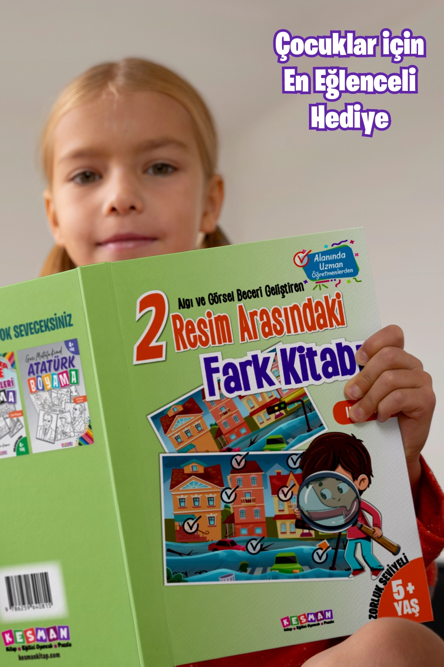 Algı ve Görsel Beceri Geliştiren 2 Resim Arasındaki Fark Kitabı