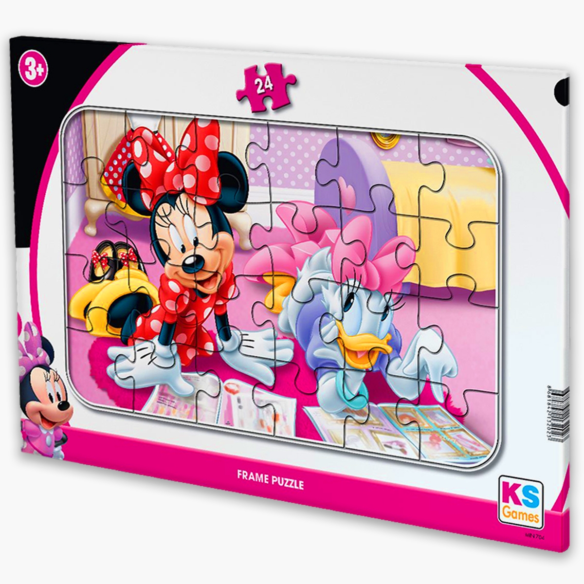 Disney Minnie Mouse (Mini Fare) Frame Puzzle/Yapboz 24’parça