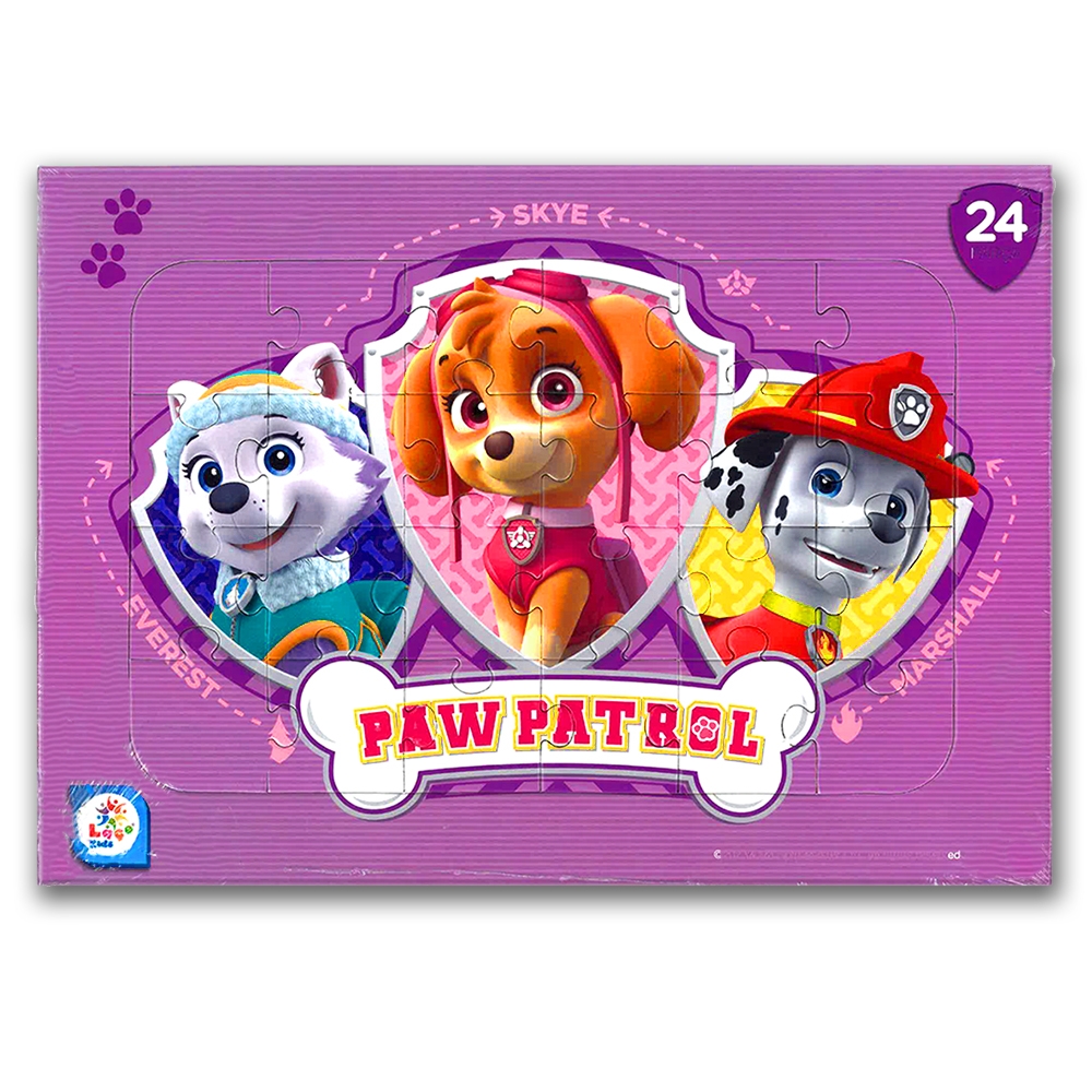 Laço%20Kids%20Paw%20Patrol%20(Pençe%20Devriyesi)%2024%20parça%20Frame%20Puzzle/Yapboz