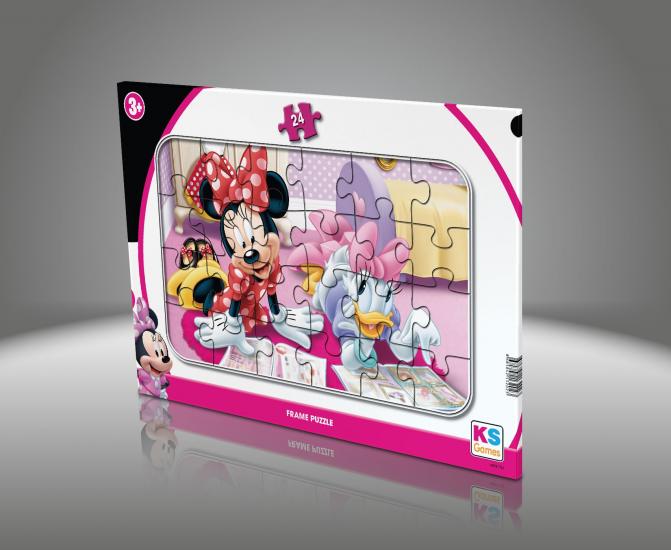 Disney Minnie Mouse (Mini Fare) Frame Puzzle/Yapboz 24’parça