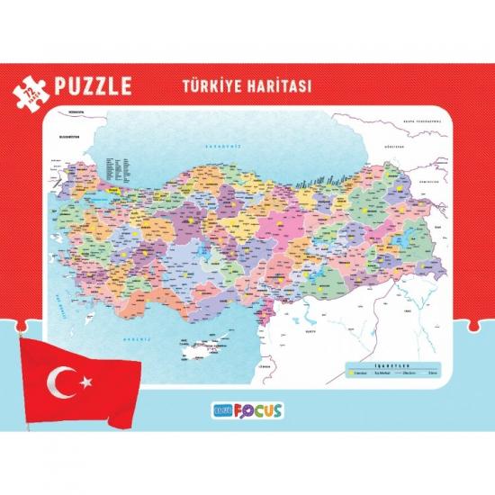 Blue Focus Türkiye Haritası Frame Puzzle/Yapboz 72’parça 29x39 cm