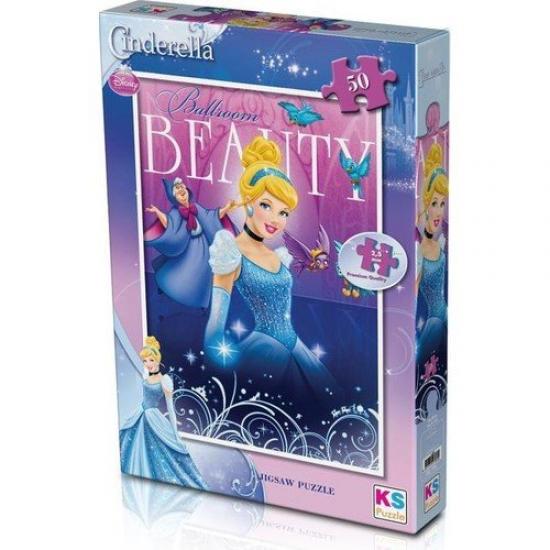 KS Games Disney Cinderella Kutulu Puzzle/Yapboz 50 Parça