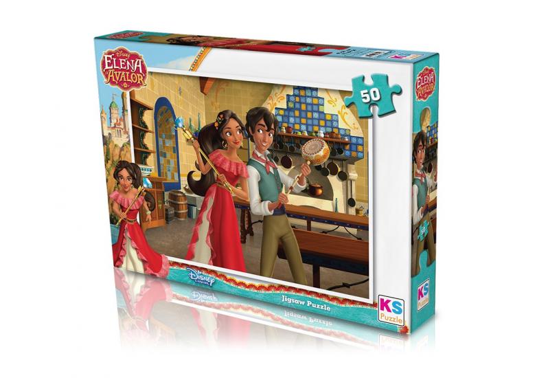 Disney Prenses Elena Lisanslı Kutulu Puzzle/Yapboz 50’parça