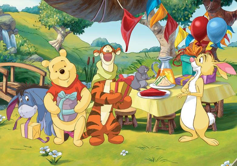 Disney Winnie The Pooh (Ayı Winnie) Lisanslı Kutulu Puzzle/Yapboz 50 Parça
