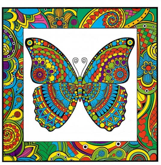 KUMTOYS Tuval Mandala 34x34cm (Keçeli Kalem Hediyeli)