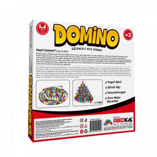 REDKA EĞLENCELİ RENKLİ DOMİNO 152’parça (ORJJİNAL ÜRÜN)