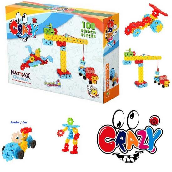 Matrax Crazy Akıllı Eğitici Zeka Geliştirici Lego Seti 100 Parça