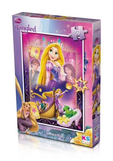 Rapunzel (Tangled) Lisanslı Kutulu Puzzle/Yapboz 50 Parça