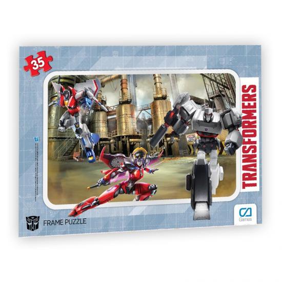 Transformes Frame Puzzle/Yapboz 35 Parça Mavi Tema