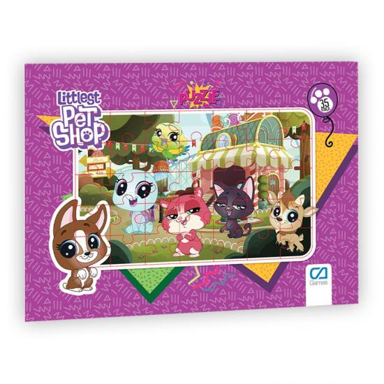 Littlest Pet Shop Frame Puzzle/Yapboz 35 Parça Mor Tema