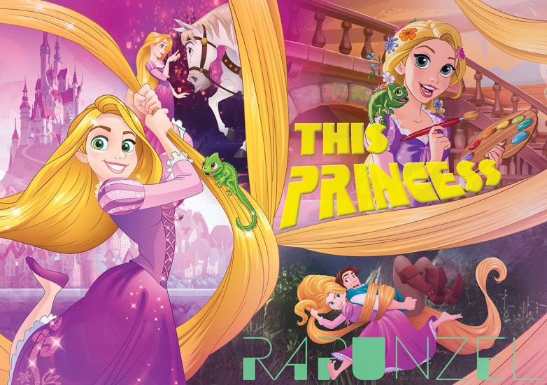 Disney Rapunzel (Tangled) Lisanslı Kutulu Puzzle/Yapboz 100 Parça