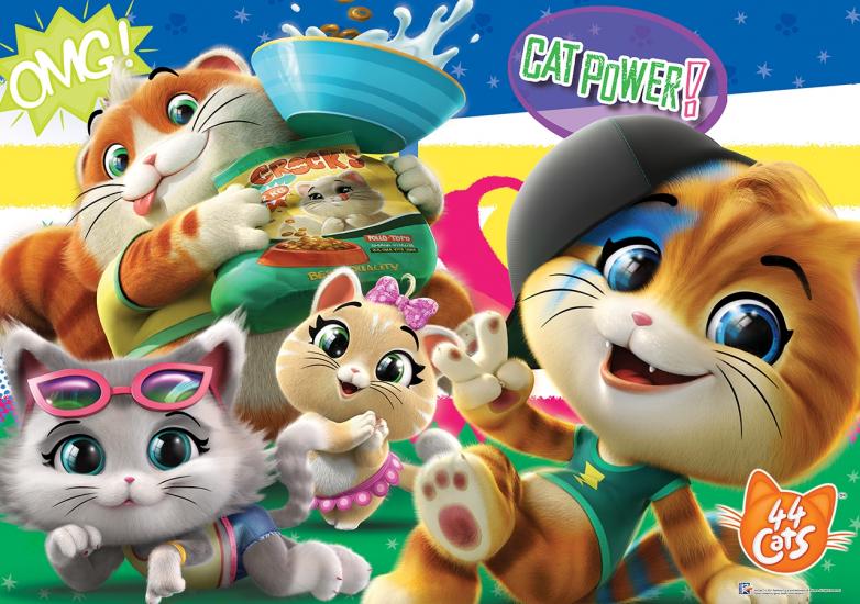 Bafi Kediler (44 Kedi/44 Cat-Buffy Kediler) Kutulu Puzzle/Yapboz 100 Parça