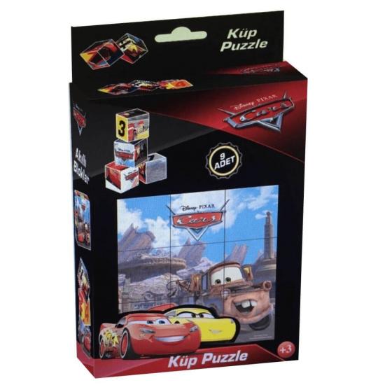 Cars (Şimşek McQueen) Eğitici Küp Puzzle/Yapboz